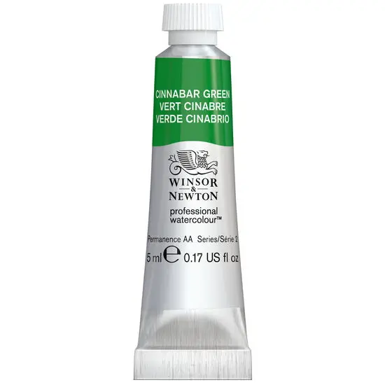Cinnabar Green Professional Watercolor – 5 Ml Artist-Grade Pan Or Tube 1