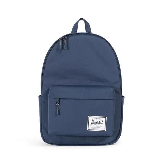 Classic Large Backpack – Navy Blue, Durable Polyester, Xl Capacity 1