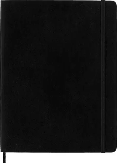 Classic Soft-Cover Ruled Notebook In Black, 19 Cm X 25 Cm 1