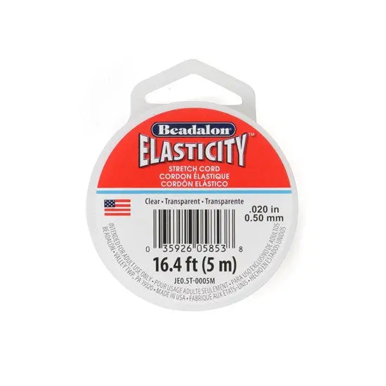 Clear Elastic Thread – 0.5Mm Diameter, 5-Meter Spool 1