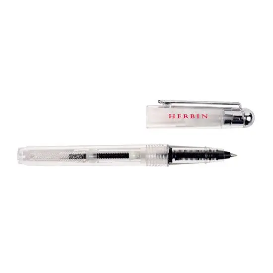 Clear Ink Roller Ball Pen – Smooth Transparent Design 1