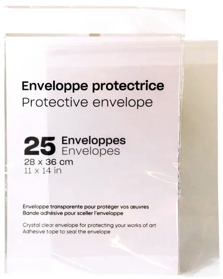 Clear Protective Sleeve Pack – 25 Count, 11×14 Inches 1