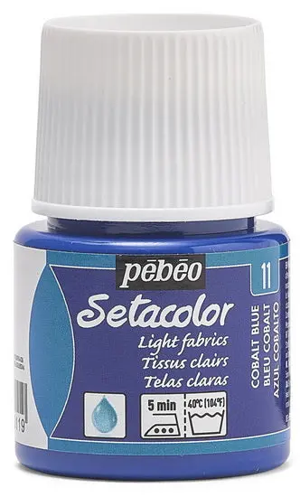 Cobalt Blue Light-Tone Setacolor Textile Paint – 45 Ml 1