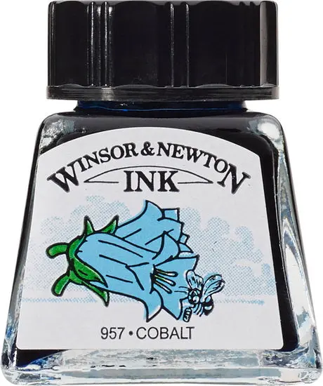 Cobalt Drawing Ink – Lightfast, Pigmented Formula, 14Ml Bottle 1