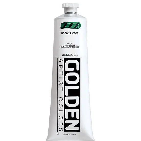 Cobalt Green Heavy Body Acrylic – 5Oz, Series 4 1