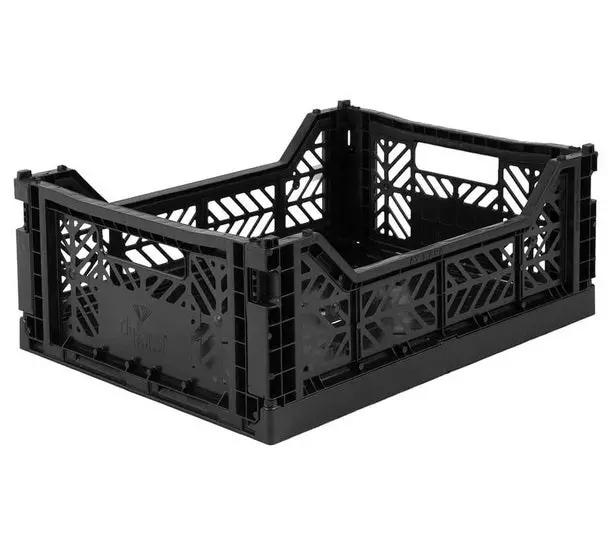 Collapsible Black Storage Crate (30 X 40 X 17 Cm) 1