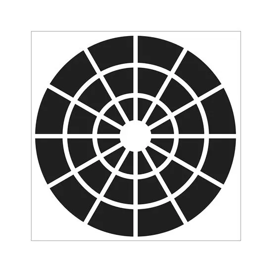 Color Wheel Stencil – 6 X 6 Inch Reusable Template 1
