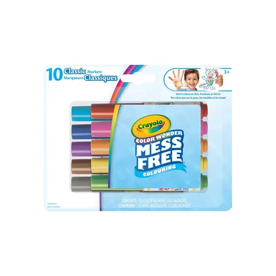 Color Wonder Classic Marker Set – 10-Pack, Mess-Free Coloring 1