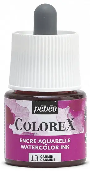 Colorex Carmine Watercolor Ink – 45Ml Liquid Refill 1