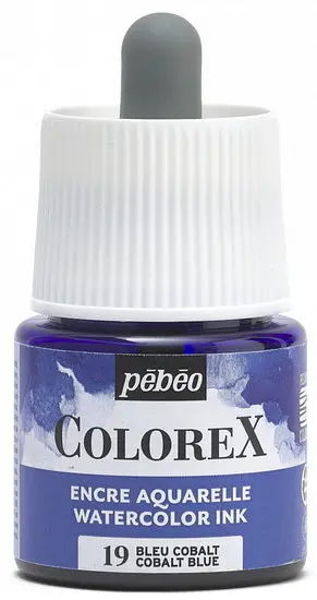 Colorex Watercolor Ink – Cobalt Blue, 45 Ml Bottle, Archival Quality 1