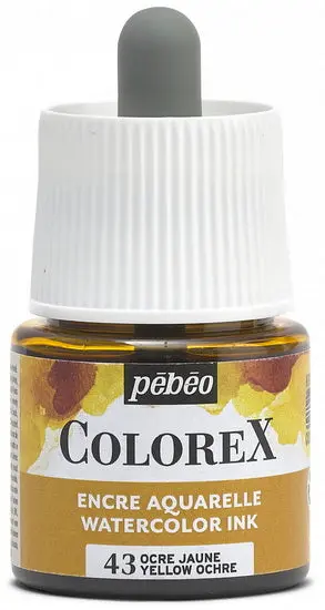 Colorex Watercolor Ink In Yellow Ochre – 45Ml Tube 1