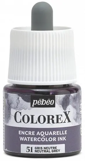 Colorex Watercolor Ink – Neutral Grey, 45 Ml 1