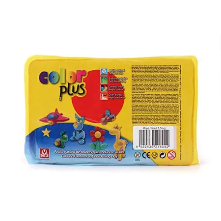 Colorplus Natural Modeling Clay – Vibrant Red, Non-Toxic Air-Dry Formula 1