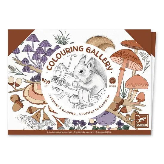 Colouring Gallery: Naturalist-Themed Adult Coloring Book 1