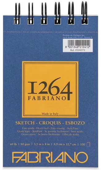 Compact 3.5 X 5 Inch Sketch Pad – 1264 Sheet Spiral-Bound Notebook 1