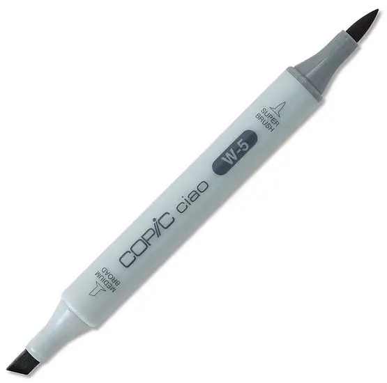 Copic Ciao Alcohol Marker – Warm Gray No. 5 (Color Code: W5) 1