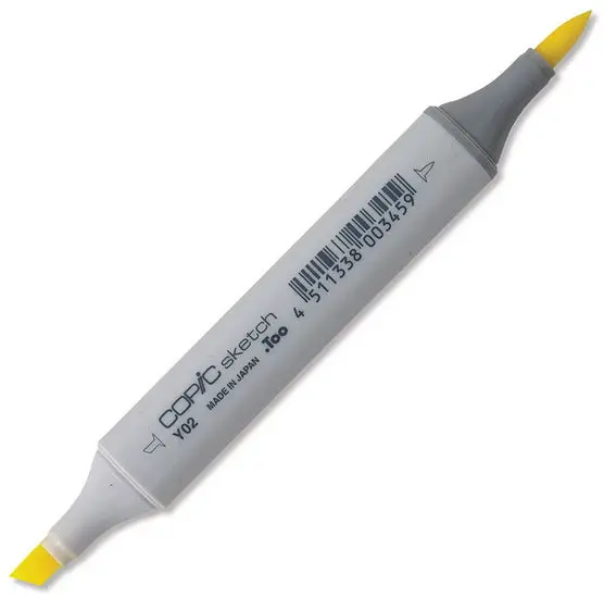Copic Sketch Marker – Canary Yellow, Alcohol-Based, Dual-Tip 1