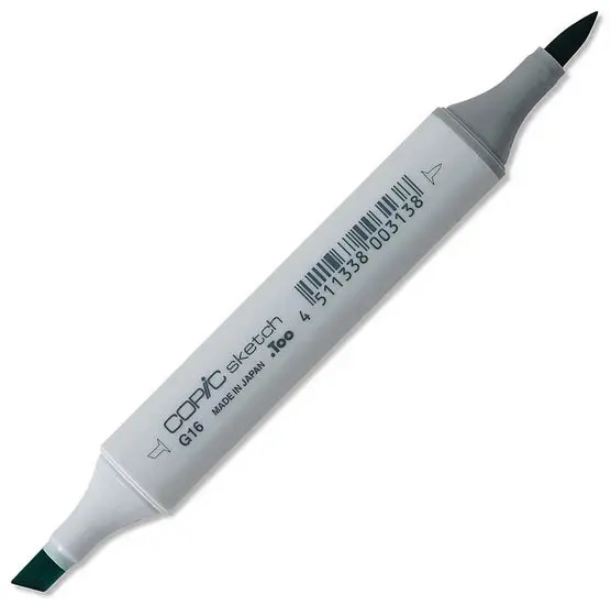 Copic Sketch Marker – Malachite (G17), Alcohol-Based Refillable Illustrator Marker 1