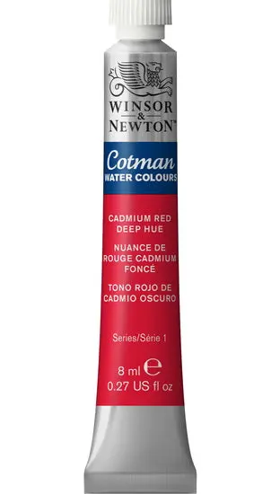 Cotman Cadmium Red Deep Hue Watercolor – 8Ml Tube, Series 1 1