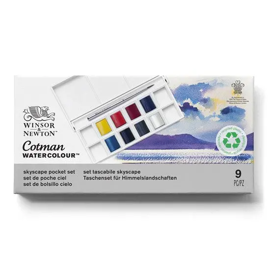 Cotman Watercolor Set – Skyscape Collection (9-Pan Box) 1
