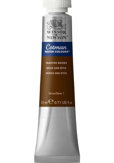 Cotman Watercolor Tube – 21 Ml Van Dyke Brown, Professional Grade, Series 1 1