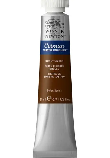 Cotman Watercolor Tube – Burnt Umber, 21Ml, Winsor & Newton 1
