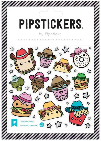Cowboy-Themed Snack Stickers – Fun Food Decals 1
