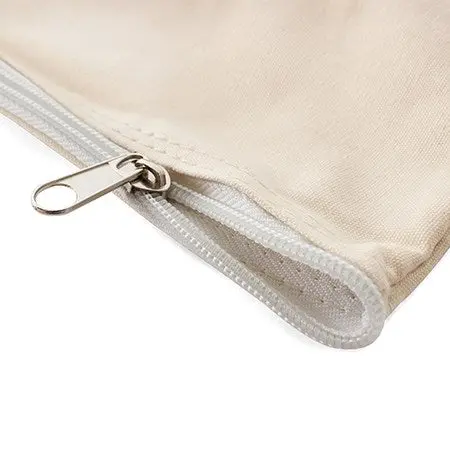 Cream-Colored Canvas Storage Pouch For Art Supplies 1