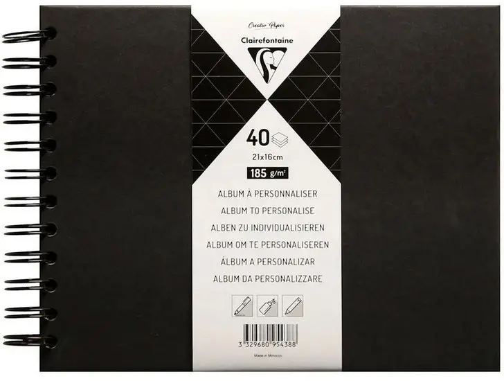 Custom Photo Album – Black Cover, 210 X 160 Mm Format 1