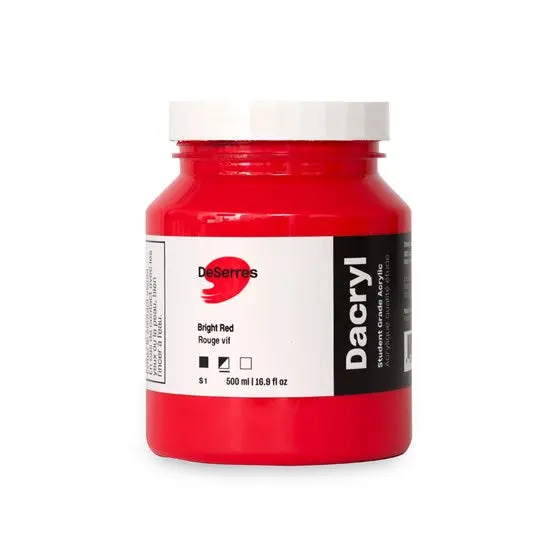 Dacryl Student-Grade High-Viscosity Acrylic – Rose Red Millili 1