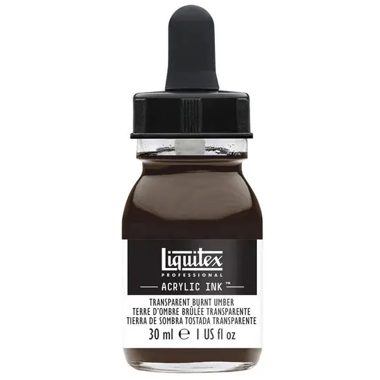 Daler-Rowney Acrylic Ink – Transparent Burnt Umber, 30 Ml 1