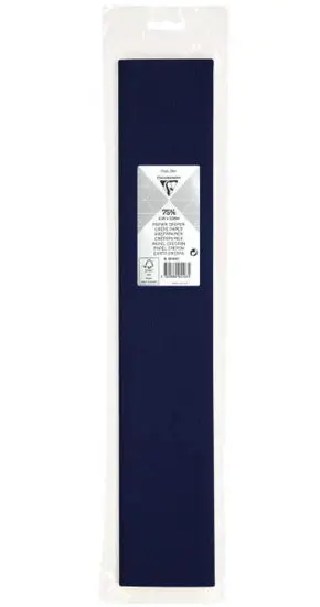 Dark Blue Crepe Paper Sheet – 250 X 50Cm Roll 1