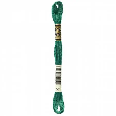 Dark Jade Embroidery Floss – Dmc Color 561 1