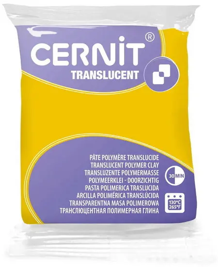 Dark Straw Translucent Polymer Clay – 56G Oven-Bake Modeling Material 1
