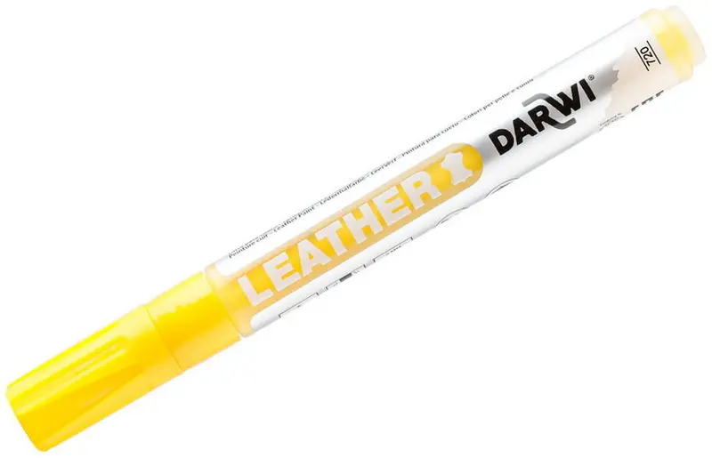 Dark Yellow Leather Paint Marker – Permanent, Flexible Finish 1