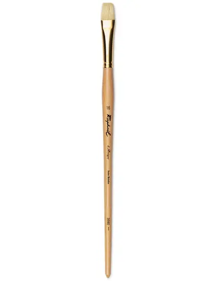D’Artigny Hog Hair Oil Paintbrush – Short Flat #16 1