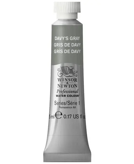 Davy’S Gray Professional Watercolor – 5 Ml Tube, Series 1 Pigment Strength 1