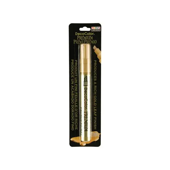 Decolor Gold Paint Marker – Chisel Tip, Metallic Finish 1