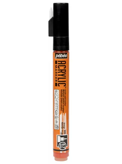 Decomarker Acrylic Marker – 0.7 Mm Tip, Vibrant Orange 1