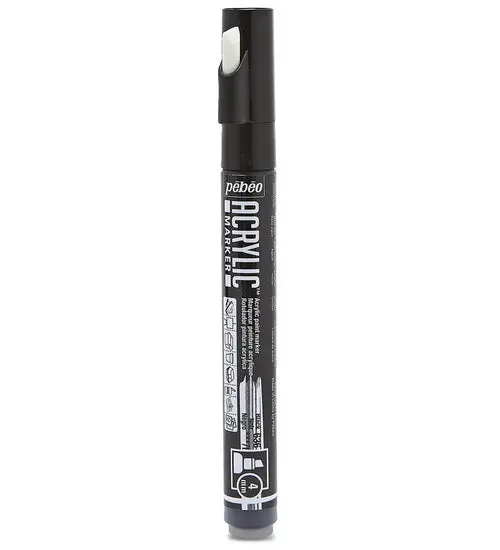 Decomarker Acrylic Marker – 4Mm Chisel Tip, Black 1