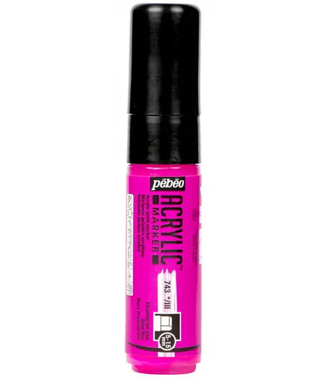 Decomarker Acrylic Paint Marker – Fluorescent Pink, 5–15 Mm Tip 1