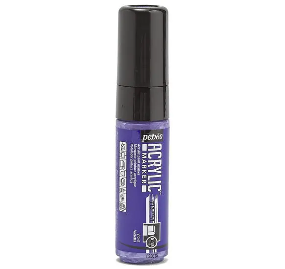 Decomarker Acrylic Paint Marker – Violet, Dual Tip (5–15Mm) For Bold Lines And Fills 1