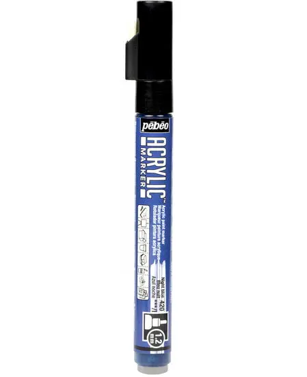 Decomarker Fine-Line Paint Marker – Night Blue, 1.2Mm Precision Tip For Detail Work 1