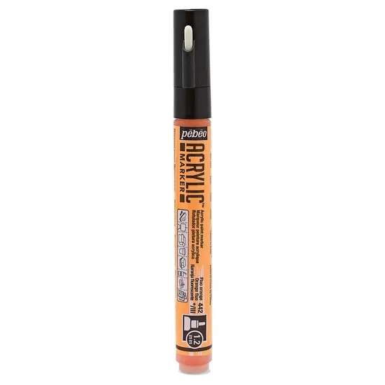 Decomarker Fine-Line Paint Pen – Fluorescent Orange, 1.2 Mm Tip 1