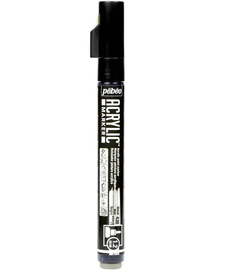 Decomarker Fine-Line Paint Pen – Matte Black, 1.2 Mm Tip 1