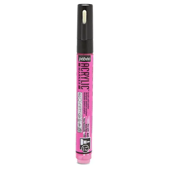 Decomarker Fluorescent Pink Paint Marker – 1.2Mm Fine Tip 1