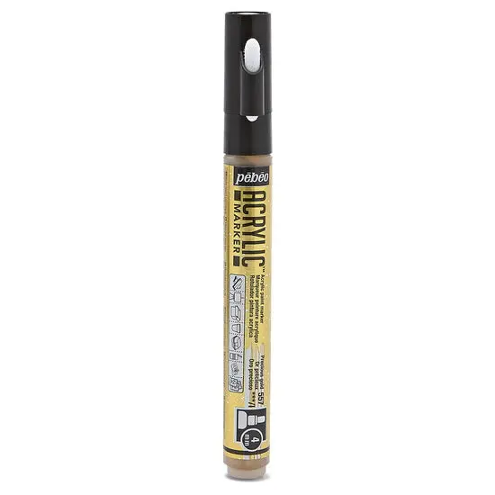Decomarker Metallic Acrylic Marker – Precious Gold, 4Mm Round Tip 1