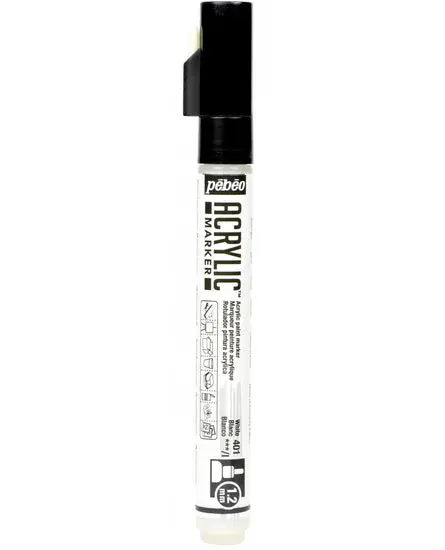 Decomarker Paint Pen – Fine Tip (1.2Mm), Opaque White 1