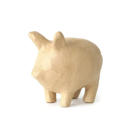 Decopatch Pig Papier-Mâché Kit – Decorative Tissue Paper Craft Set 1