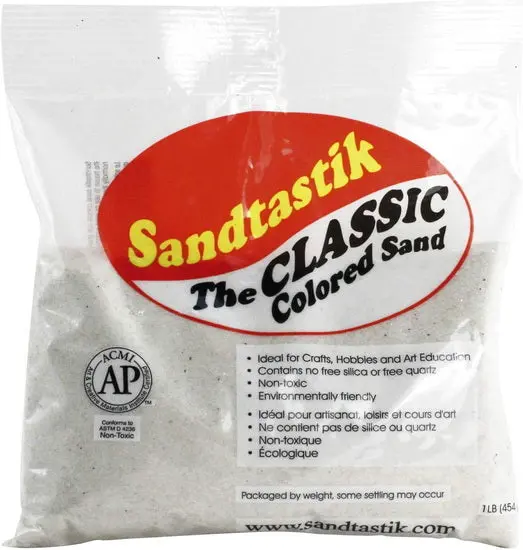 Decorative Craft Sand – Pure White, 1 Lb Bag 1
